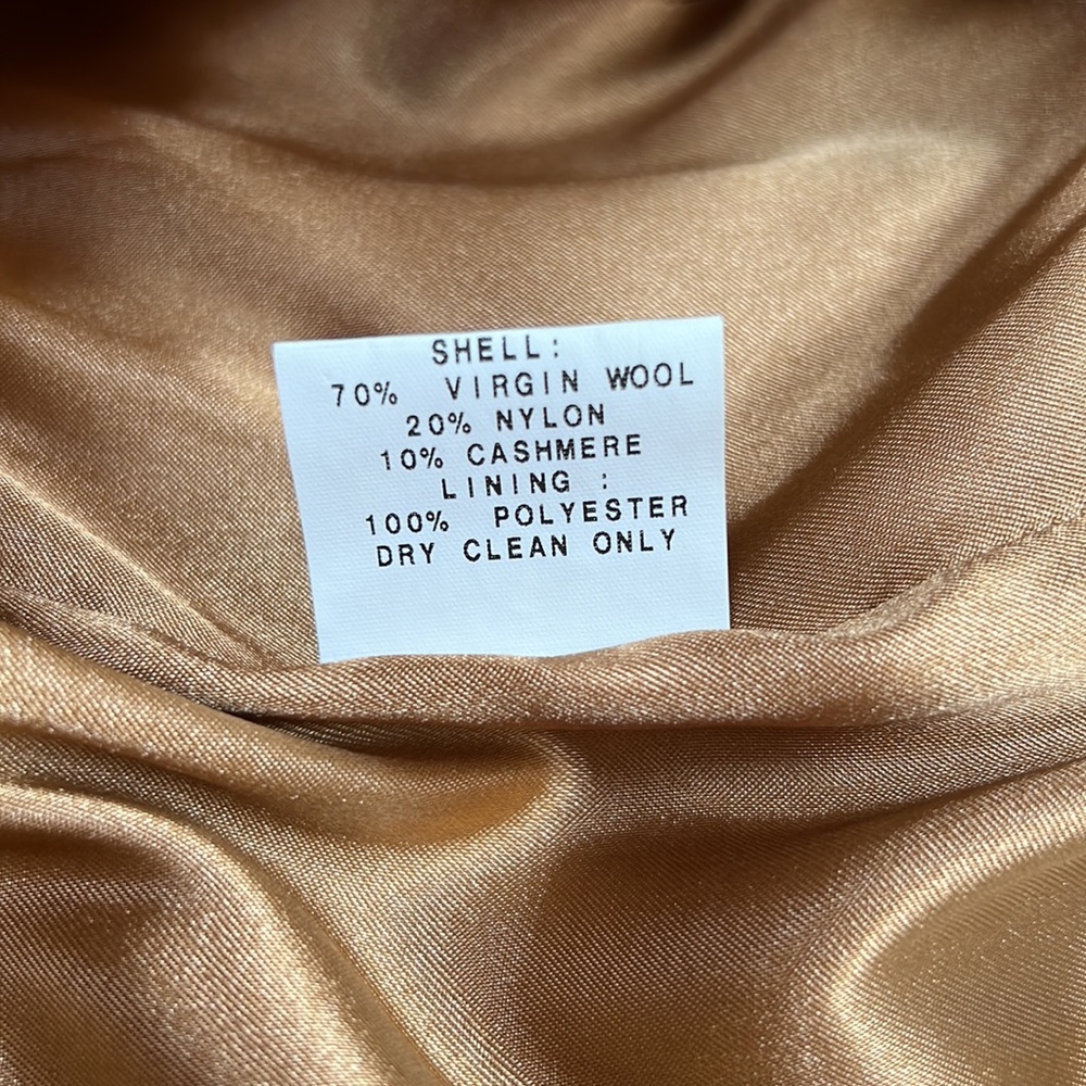 Pendleton Tan Camel Wool Swing Coat - image 6